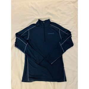 Norrona Men's Quarter-Zip Pullover - Medium - Navy Blue